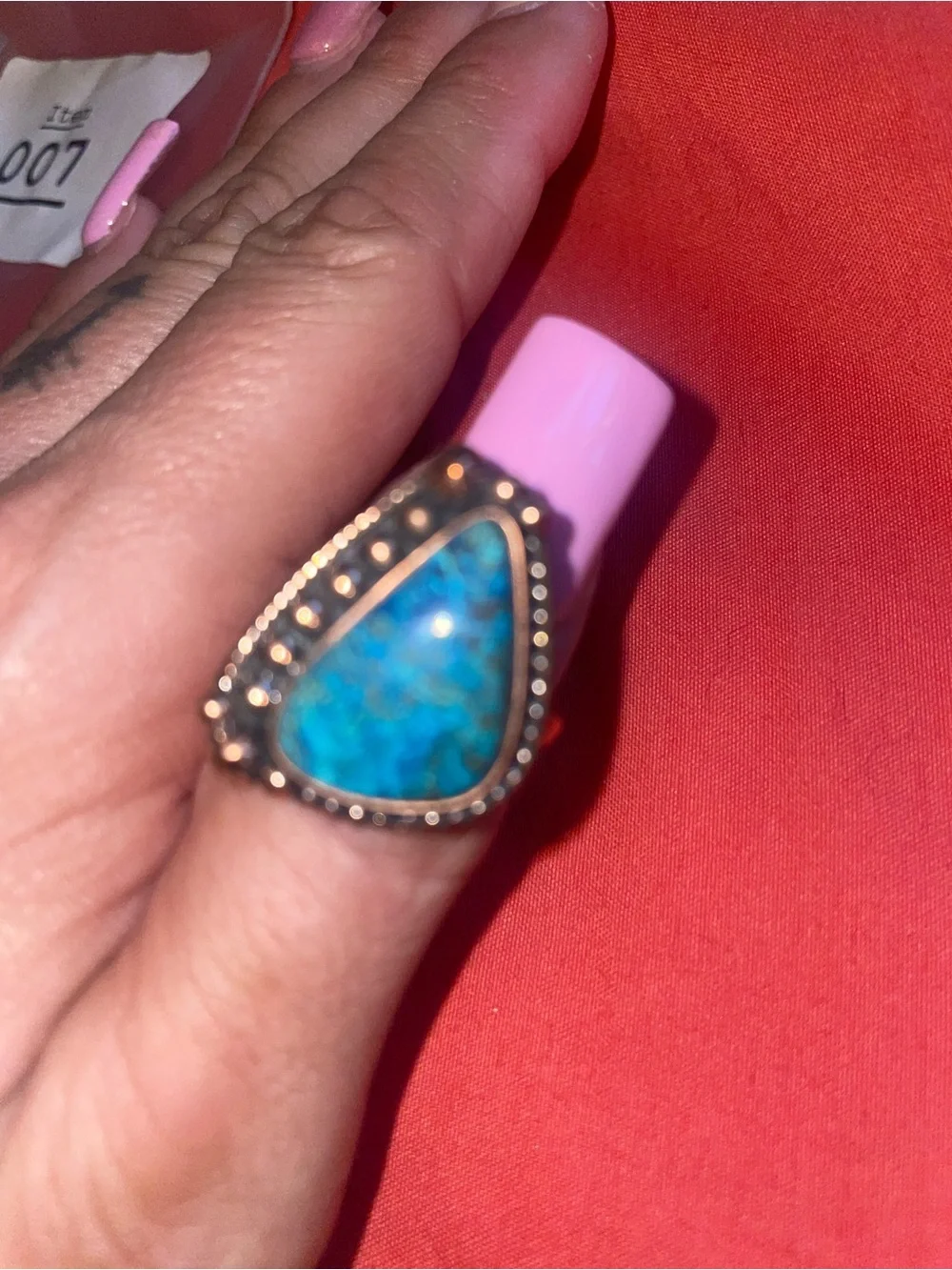 New womens adjustable copper ring